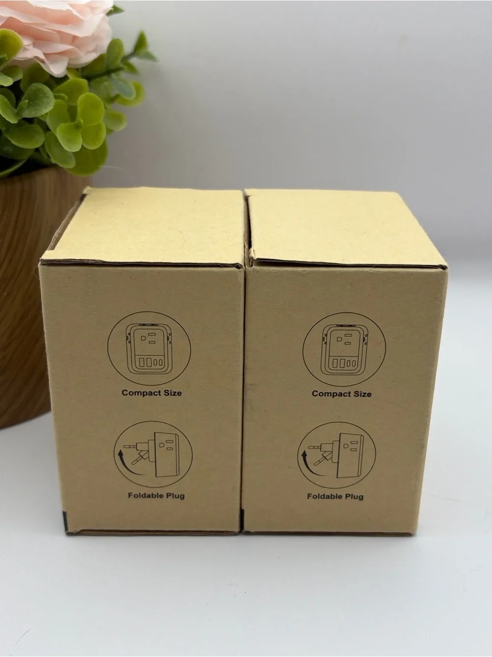 2-Pack Lencent Foldable Dual USB Type C European Travel Plug Adapter, PA050USEU